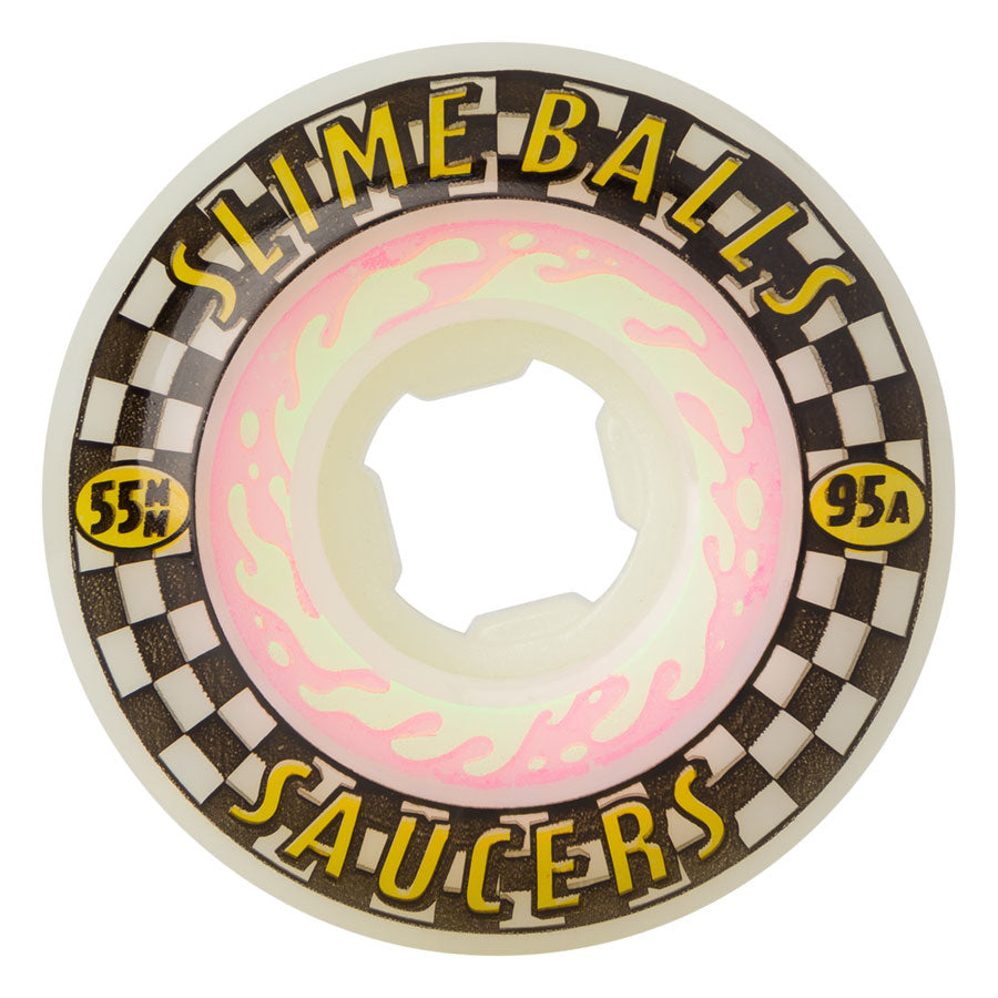 Slimeballs - 55mm Saucers 95a Slime Balls Skateboard Wheels (set of 4)