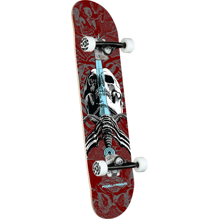 Powell Peralta - Skull & Sword One Off Burgundy Birch Complete Skateboard - 7.5 x 28.65