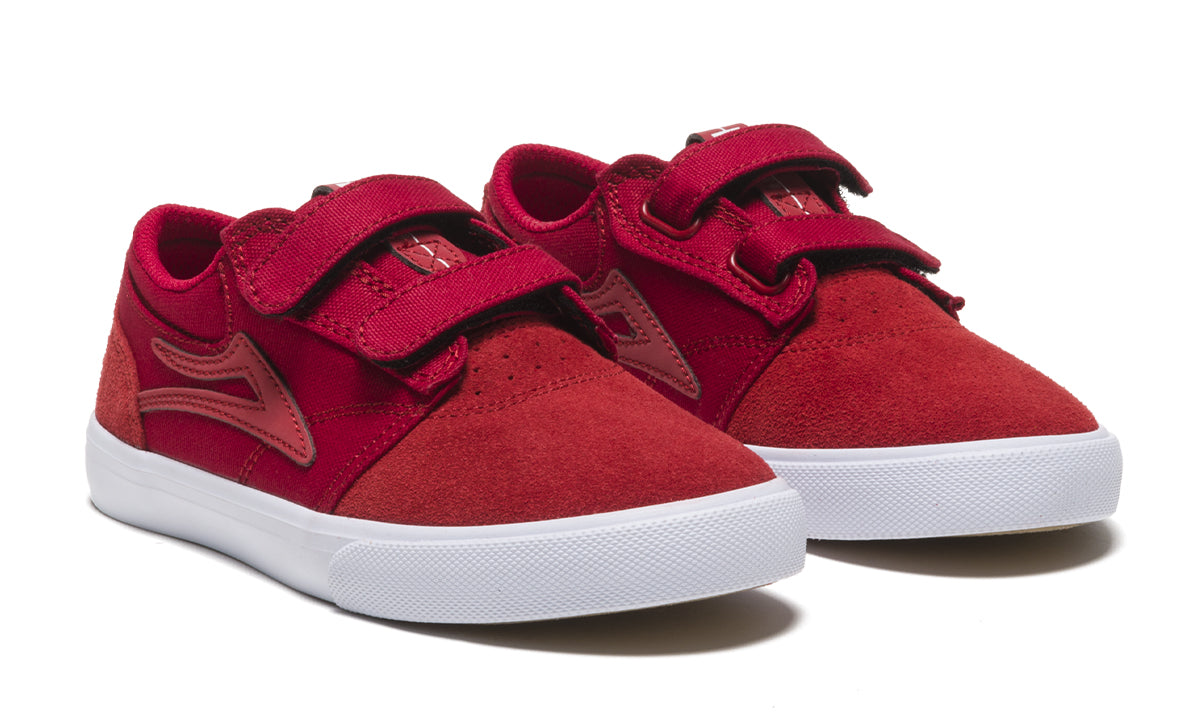 Lakai Griffin Youth - Red/Reflective Suede