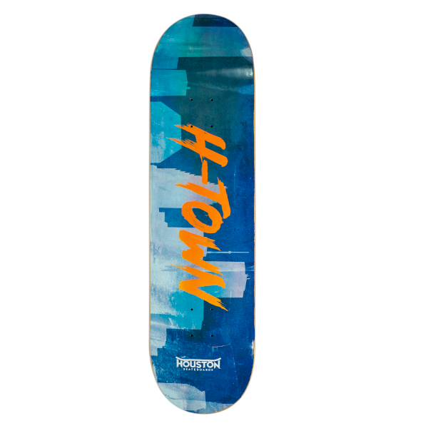 Houston Skateboards - H-Town Deck Blue/Orange 8.5
