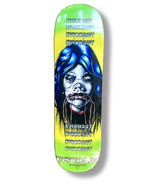 Embassy Skateboards - Shrunken Head “SPEAK NO EVIL” deck 8.5″
