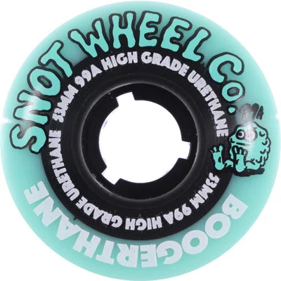 Snot Wheel Co. - Boogerthane Team Wheels - 53MM 99A Teal/Black (Set of 4)